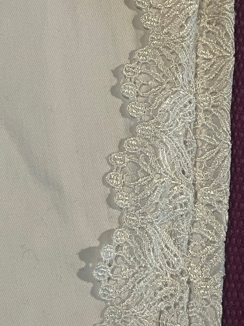 K. Jordan crochet-lace denim jeans